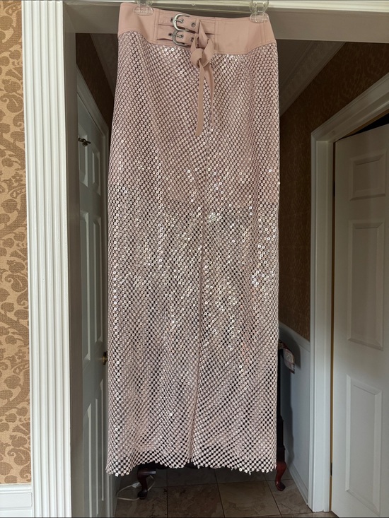 Pilcro Dresses & Skirts - Pilcro Blush Pink Sequin Maxi Skirt